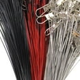 thumbnail image 4 of 100 Pieces Anti Bite Steel Wire Fshing Lines Leaders with Swivels 20cm Red, 4 of 9