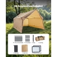 thumbnail image 3 of VEVOR Camping Hot Tent, 2 Persons Cabin Hot Tent with Stove Jack, Waterproof Winter Tents Shelters with Vents, Lightweight & Portable 4 Season Tents for Hiking Fishing Hunting Backpacking, 3 of 9
