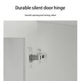 thumbnail image 4 of OXYLIFE 2 Door Wardrobe Armoire, White Closet Storage Organizer with Two Drawers, Telescopic Clothing Rod and Shelves for Bedroom, 4 of 9