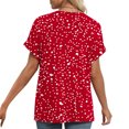 thumbnail image 4 of Camisetas de Manga Corta para las Mujeres, Impresión de Moda Divertido, Camisetas de Cuello en V para las Mujeres, 4 of 8