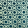 thumbnail image 2 of Euro Sham, Decorative Blue 26"x26" (65x65 cm) Throw Pillows For Couch, Velvet Lattice & Trellis, Boucle Embroidery Cushion Cover, Geometric Pattern Art Deco Style - Alston, 2 of 4