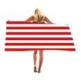 thumbnail image 6 of kkbbma Beach Towels under $5! Oversized Microfiber Beach Towels Striped Quick Dry Extra Large Pool Towels Absorbent Camping Travel Blanket for Women Men Bath Beach, 6 of 9