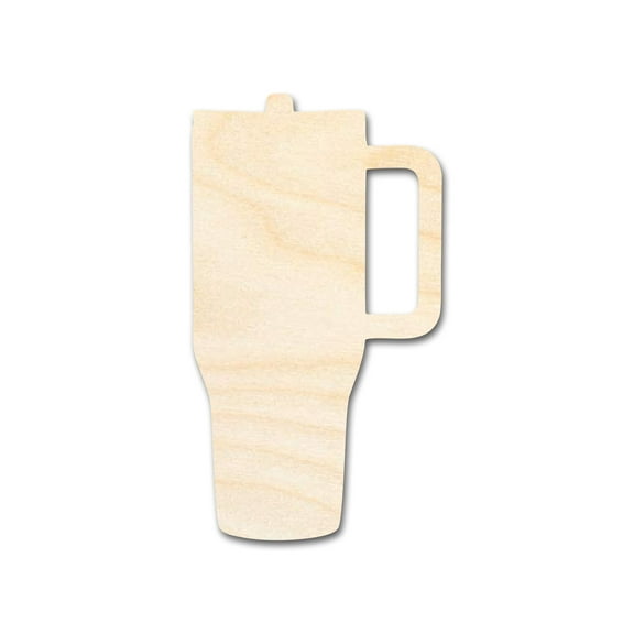 Unfinished Wood Travel Jug Shape 3" / 1/4"