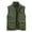 Army Green, variant on Aueoeo Men's Casual Vests Turn Down Collar Plus Size Spring Waistcoat Multi Pocket Full Zipper Outerwear Winter Coats for Men