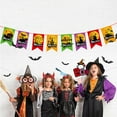 thumbnail image 4 of YHAICO Hanging Decorations for Party Hanging Decorations for Classroom Halloween Flag Pendant Pumpkin Paper Colorful Party Supplies Scene Decoration Flag, 4 of 6