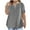 Dark Gray, variant on Diufon Teen Girls Oversized T-Shirts Summer Casual Short Sleeve V Neck Loose Pullover Tops Trendy Comfy Blouse