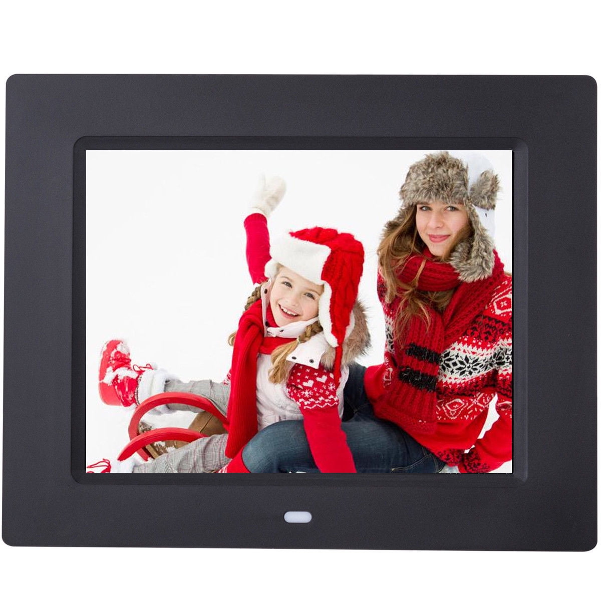 8 Ips Lcd Digital Photo Frame Calendar Clock Remote