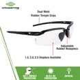 thumbnail image 2 of Gafas de seguridad Radians ES5 Crossfire Clear 2.5 Diopter, 2 of 5