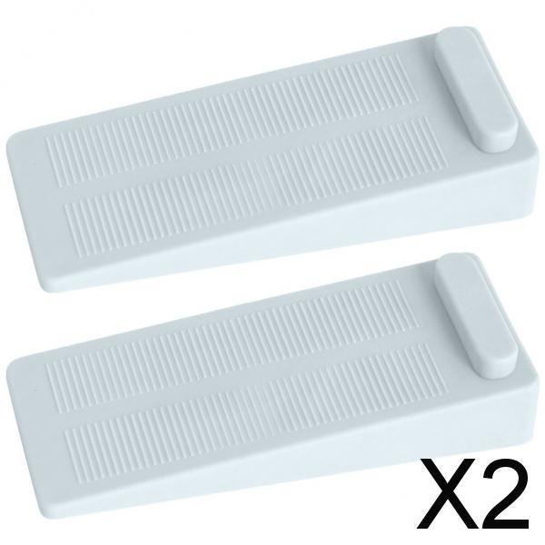 2x 1 Par de Cuña para Puerta Resistente, Topes de Puerta Antideslizantes de Goma Grandes, Soporte para Puerta para Dormitorio, Baño, Alfombra, 2 piezas