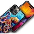 thumbnail image 3 of Case for iPhone 15 Pro Max Case, Cartoon Octopus Colored Pattern Graphic Design Girl Boy Soft Silicone Hard Acrylic Shock Protection Case for iPhone 15 Pro Max, 3 of 7