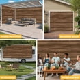 thumbnail image 6 of Brown Wood Grain Garage Door Cover Banner 6 x 13 FT, Retro Farmhouse Wooden Plank Garage Door Curtains Backdrop with Grommets for Indoor Outdoor Wall Party Porch Yard Decorations Background, 6 of 9