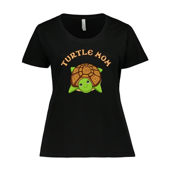 Inktastic Turtle Mom Women's Plus Size T-Shirt