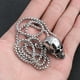 thumbnail image 4 of WORGEOUS 1 pieza de collar de calavera de acero de titanio, elegante colgante gótico retro para hombres, colgante y cadena de plata para niño, 4 of 7