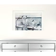 thumbnail image 2 of Birds On A Pier 2 White Framed Print Wall Art, 2 of 3