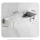 thumbnail image 4 of Shower Shelf Bathroom Shelf No Drilling, Wall Mounted Shower Caddy, Shower Caddy Storage Basket Organizer, Adhesive, Aluminum, 4 of 5