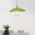 thumbnail image 5 of Serenable Modern Pendant Light ,Flower Chandelier Hanging Light Decorative ,Light Flower Glass Hanging Lamp for Living Room Bar Counter green, 5 of 8