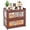 Brown-Flip Doors, variant on Double Layer Bamboo Bread Box for Kitchen Counter, Bread Bin Farmhouse Large Bread Box with 2 Doors, Wooden Breadbox Storage Container Holder for Homemade Bread, Natural