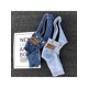 thumbnail image 3 of 1pc Fashionable Dog Jumpsuit Clothes For Teddy French Bulldog, Denim Overalls Design, 3 of 5