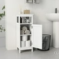 thumbnail image 3 of Freestanding Bathroom Floor Cabinet, Storage Cabinet White 4, 3 of 5