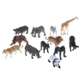 thumbnail image 2 of TISHITA 12 Pieces Artificial Zoo Animal Figure Toy Set for Kids Children Playing Toy, 2 of 8