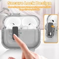 thumbnail image 4 of Funda Fotbor para AirPods Pro 3 2025 con cierre seguro y llavero en negro, 4 of 7