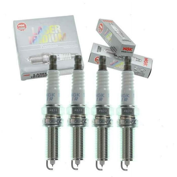 4 pc NGK Laser Iridium Spark Plugs compatible with Kia Forte Koup 2.0L L4 2014-2017