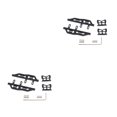 thumbnail image 2 of Vogacara 1 Juego de Pedal lateral, placa de pie portátil, pedales de Metal mejorados, repuesto de oruga 1/24 realista para Axial SCX24 90081 negro Negro 2piezas Vogacara CBP191120, 2 of 5