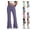 09# Purple, variant on Women Flare Leggings Fold Over Bootcut Yoga Pants Casual Y2K Lounge Pants Comfy Cotton Leggings Black XXL