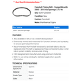 thumbnail image 2 of Camshaft Timing Belt - Compatible with 2005 - 2010 Kia Sportage 2.7L V6 2006 2007 2008 2009, 2 of 2