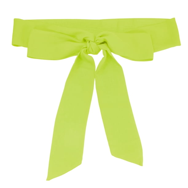 Cinturón de Chifón Uxcell para Bodas, Fiestas, Accesorio de Graduación, Decoración de Cumpleaños, Accesorio de Regreso a Casa, Verde Brillante
