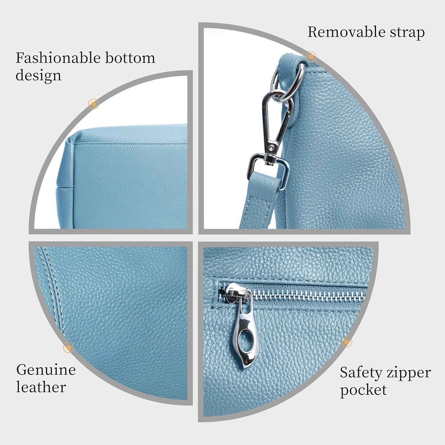 Kwuty Genuine Leather Shoulder Bags Purses and Handbags for Women Satchel Designer Cross Body Hobo Medium Size Tote