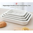 thumbnail image 6 of Ceramic Roasting Pan, Baking Dish with Stainless Steel Rack, Non Stick Chicken Roaster Pan, Microwave or Conventional Oven Cooking, Food Prep Tools, White Color (White, 2.94 Quarts), 6 of 9