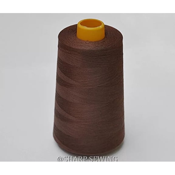 Teamwork 1 SPOOL BROWN 100% POLYESTER SERGER QUILTING THREAD T27 6000 YARDS #696