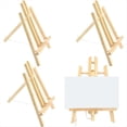 thumbnail image 2 of 6 Caballetes de Madera de 16 Pulgadas, Soporte de Caballete para Lienzos de Pintura, Caballete de Exhibición de Mesa, Caballete de Pintura, Caballetes para Estudiantes para Niños, 2 of 5