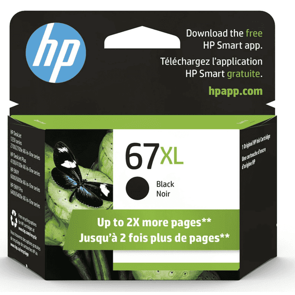 Original 67XL High Yield Black Printer Cartridge compatible with Printers
