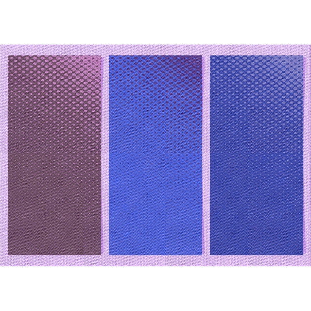 Ahgly Company Machine Washable Indoor Rectangle Transitional Purple Amethyst Purple Area Rugs, 4' x 6'