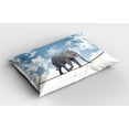 thumbnail image 2 of Ambesonne Africa Pillow Sham 2 Pack, Classic Balance, 26"x20", Blue Grey White, 2 of 3