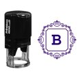 thumbnail image 1 of Printtoo R-40 Carré Tourbillon Frontière B Alphabet Monogramme Initiale Auto Encrage Tampon en Caoutchouc Bureau Stationnaire, 1 of 6