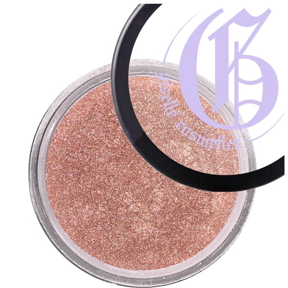 Giselle Cosmetics Private Dancer Bronzer Powder - Maquillaje facial y polvo facial tamaño viaje - Polvo suelto mineral natural orgánico mate al horno resaltador y contorno para broncear y rubor