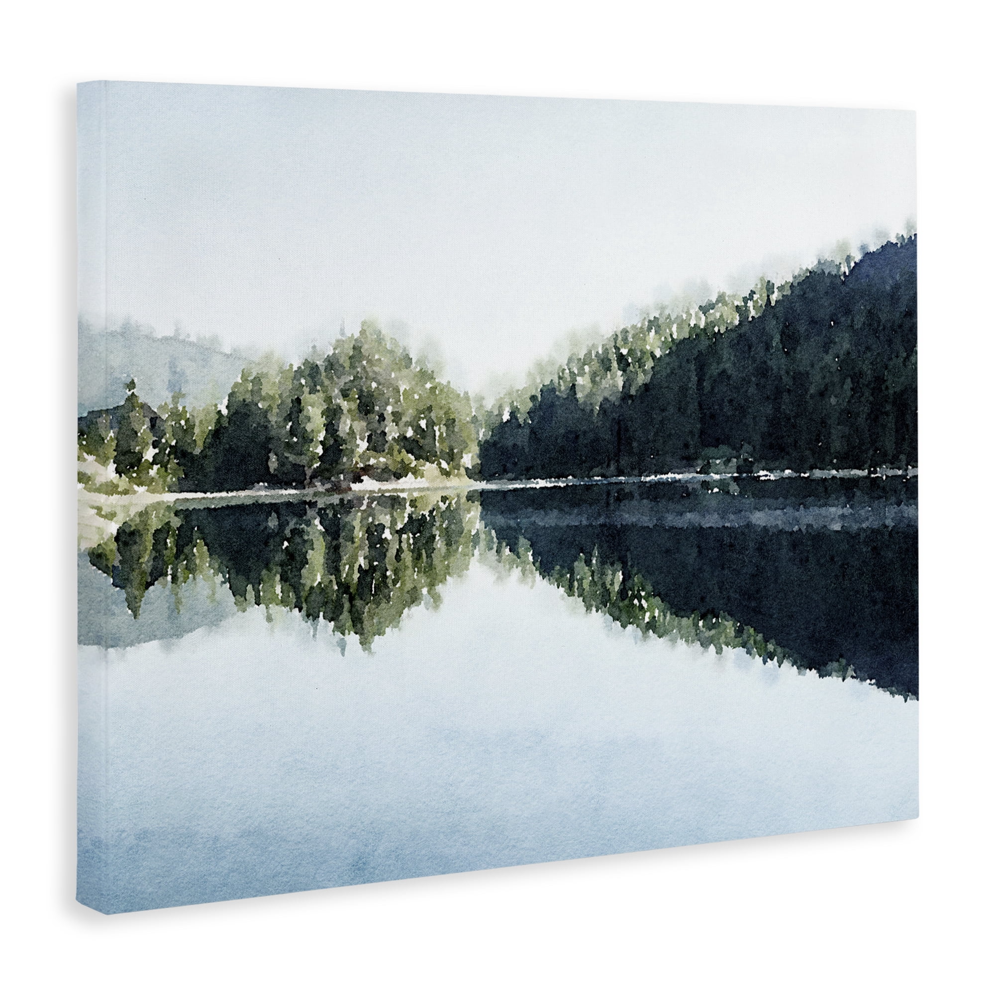 Stupell Industries Blue Lake Reflections Canvas Wall Art, design by Kim Curinga