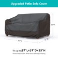 thumbnail image 2 of Funda de sofá de patio BROSYDA impermeable de 3 plazas para exteriores, negra, 2 of 7