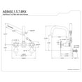 thumbnail image 5 of Kingston Brass AE8450RX Belknap Wall Mount Clawfoot Tub Faucet, Matte Black, 5 of 7