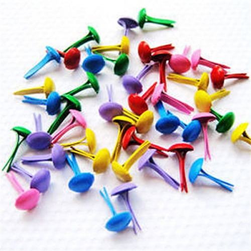4mm,8mm,Mix,round Craft Brads by Eyelet Outlet for paper crafts & cardmaking 
