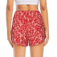 thumbnail image 2 of Lsque Beef Printed Women's Running Shorts with Liner Pockets,Elastic Quick Dry Workout Athletic Gym Yoga Shorts,Womens High Waist Shorts-XX-Large, 2 of 9