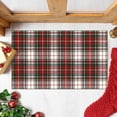 thumbnail image 5 of Red British Plaid Doormat Welcome Doormats Plaid Rugs Farmhouse Layered Door Mat Perfect for Front Door Porch Outdoor Rug, 5 of 7