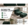 thumbnail image 4 of WHGBJA Living Room 2 Piece Sofa Set,Ergonomic Bean Bag Chair Set w/ Ottoman,Modern Comfortable Corduroy Fabric Couch Lazy Sofa for Adults,for Bedroom,Apartment,Office,Green, 4 of 13