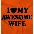 thumbnail image 2 of I Love My Awesome Wife Cute Husband Men Big & Tall Sweatshirt Brisco Brands 3X, 2 of 6