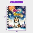 thumbnail image 5 of Happy New Year with Shetland Sheepdog Fireworks Holiday Xmas Winter 2025 Spiral Bound Journal Sheltie Dog Lover Gifts 5x7in Spiral Notebook - 00025, 5 of 5