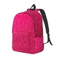 thumbnail image 1 of Disketp Rose Red Glitter Mochila de Lona Estampada, Mochila Escolar de Viaje Ligera para Estudiantes y Portátil-Small, 1 of 5