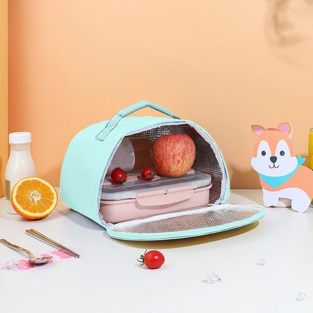Bolsa térmica para almuerzo | Bolsa térmica portátil con tela Oxford | Calentador de alimentos impermeable | Bolsa de picnic espaciosa para uso en la oficina, la escuela y al aire libre | Verde,